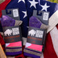 Women's Bison Down Wool Socks